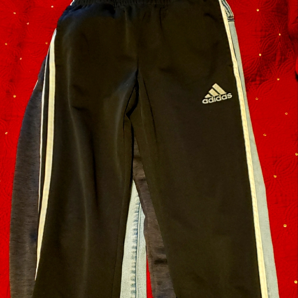 Adidas pants 3 pair Sz 10/12